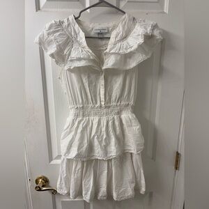 LOVESHACK FANCY X TARGET SZ S WHITE EYELET ROMANTIC MINI DRESS GUC